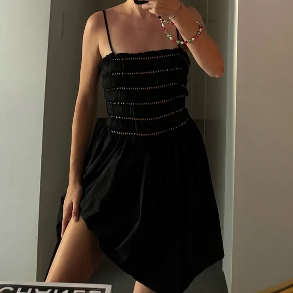Zara | Dresses | Zara Summer Black Mini Dress With Beaded Details | Poshmark